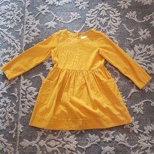 Corduroy Mustard Hanna Anderson Girls Dress